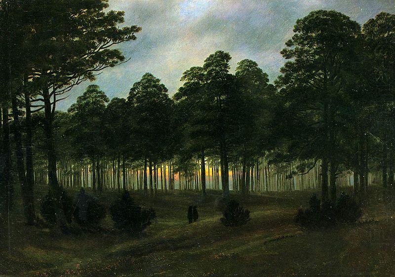 evening, Caspar David Friedrich